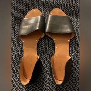 Madewell d’Orsay Leather Flat in True Black